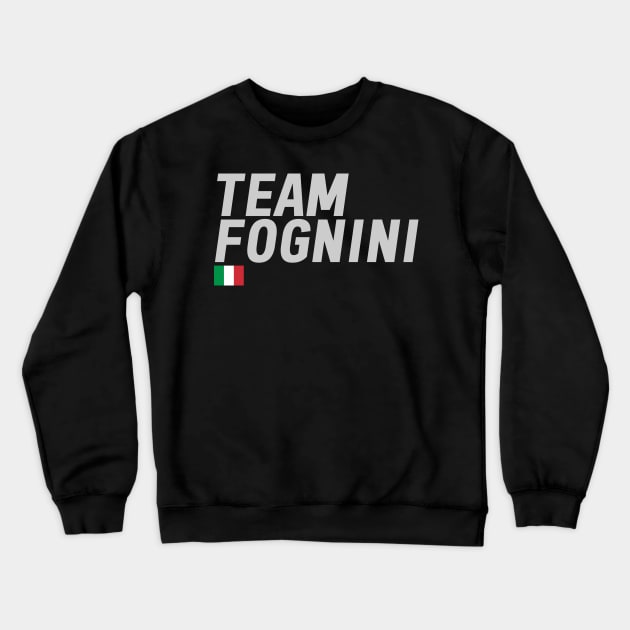 Team Fabio Fognini Crewneck Sweatshirt by mapreduce